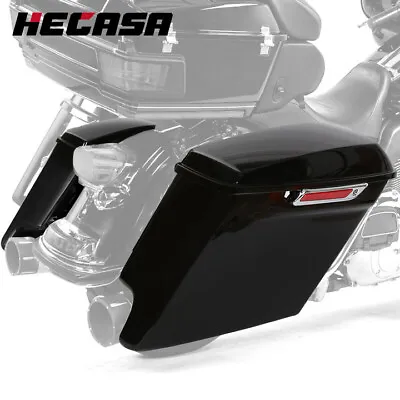 5  Stretched Extended Hard Saddle Bags For Harley Touring Road Glide 2014-2023 • $179