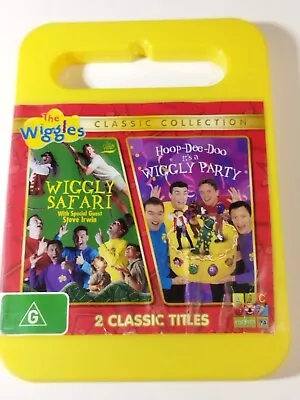 The Wiggles Wiggly Safari & Hoop-Dee-Doo Wiggly Party DVD R4 Pre-owned Acceptabl • $15