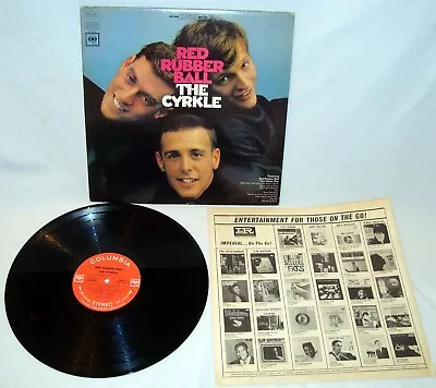 Vintage Vinyl LP The Cyrkle Red Rubber Ball Record Album CS 9344 Columbia 1966 • $9.99