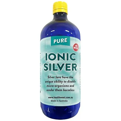 Colloidal/Ionic Silver 1 Litre 20PPM Positively Charged Bacteriostatic   • $42