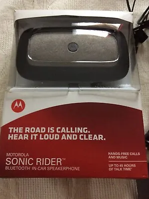 New In Box Motorola Sonic Rider Bluetooth Car Kit Speakerphone • $34.75