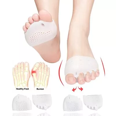 Metatarsal Pads Gel Toe Separators Bunion Corrector Cushion Toe Spacers B... • $17.08