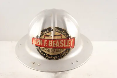 Vintage John Beasley Steel Erectors McDonald Construction Safety Helmet Hat • $95