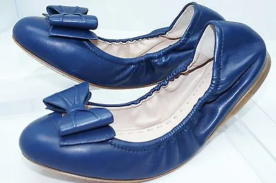 New Miu Miu Women's Shoes Blue Ballerina Flats Size 39 Calzature Donna  • $269.99