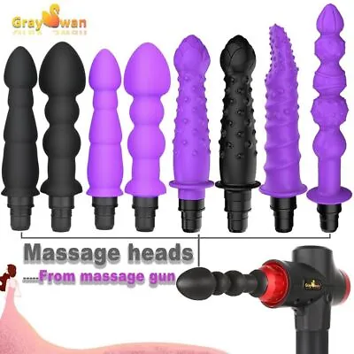 Massage Gun Head Vibration Message Gun Silicone Heads For Fascia Massage • $37.76