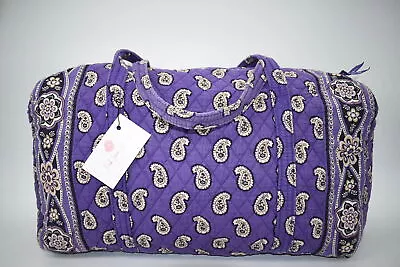 Vera Bradley Large Duffel Bag In  Simply Violet  Pattern • $33.41