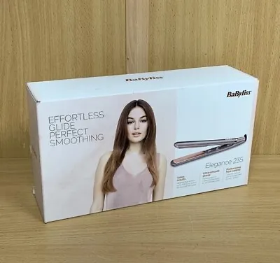 BaByliss Elegance 235 Hair Straightener Gold Ceramic Hair Styler Flat Iron • £23.99