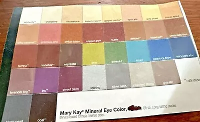 MARY KAY **MINERAL EYE COLOR**  U SELECT FRESH READ  6 Different = FREE PRIMER! • $9.95