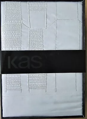 KAS ONYX ONE European SQUARE Pillowcase CONSTRUCT STONE 65x65cm New • £11.50