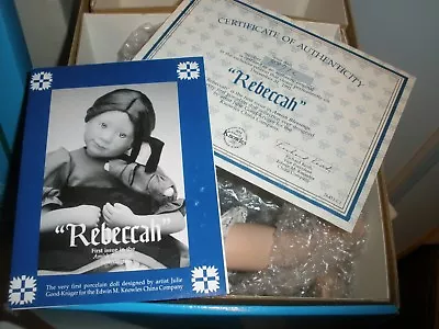 NEW Ashton Drake Amish Blessings “REBECCAH” Porcelain Doll • $30.76