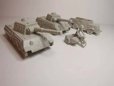 Marx Battleground / Desert Fox Playset Light Gray German Vehicle Set • $80