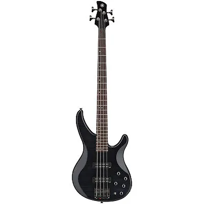 Yamaha TRBX604FMTBL Flamed Maple Top Black 4 String Bass Guitar • $1074