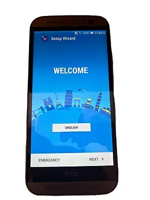 HTC One M8 - 32GB - Glacial Silver (Verizon) Smartphone • $30