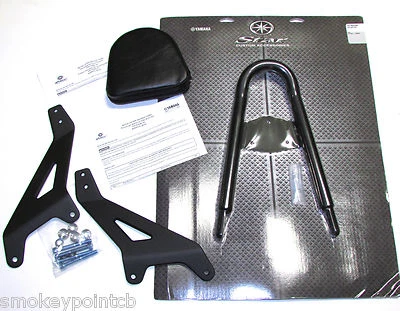 $363.97 • Buy Tall Backrest Sissy Bar & Back Pad Star Bolt XVS950 Genuine Yamaha