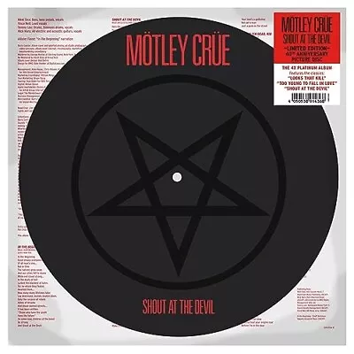 MOTLEY CRUE New Sealed Ltd Ed 2023 SHOUT AT THE DEVIL PICTURE DISC VINYL RECORD • $44.99