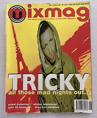 Vintage Mixmag Magazine - June 1995 - TRICKY Cover - Vol 2 Issue 49 • £19.99