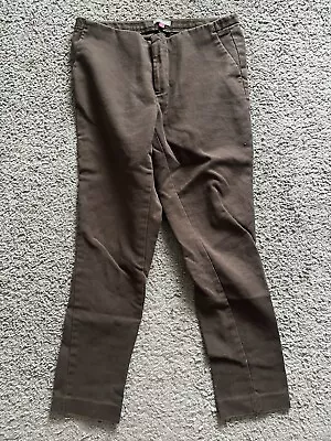 Vince Camuto Brown Chocolate Solid Career Cropped Pants Size 8 • $8.39