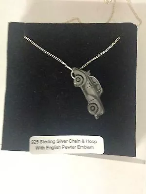 Morris Minor Conv. Ref159 Car On 925 Sterling Silver Necklace 1618202630 • £26.95