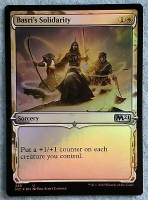 MTG Collectors Core Set 2021 BASRI'S SOLIDARITY 289 U (Showcase) FOIL NM • $0.99