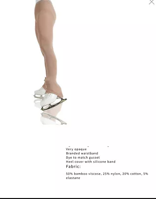 £17.50 • Buy  Mondor 3304 BAMBOO Thick Over The Heel  Ice Skating Tights - Girls Sizes