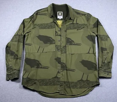 G-Star Raw Men's 2XL Denim Islander Albatross Camouflage Long Sleeve Shirt • $25
