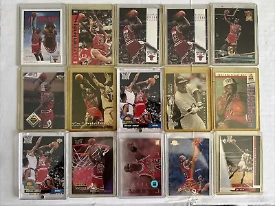 1991-97 Michael Jordan Basketball/Baseball 15 Cards Lot Upper Deck Fleer Skybox • $99.99