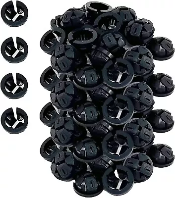 NM94-100 (100-Pack) Plastic Black Button Push-in NM Cable Romex Connector 3/8 T • $36.99