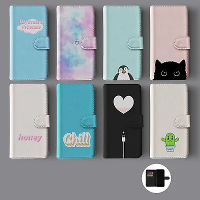 Heart Cactus Penguin Cat Chill Honey Daydream Wallet Phone Case For Iphone • £9.89