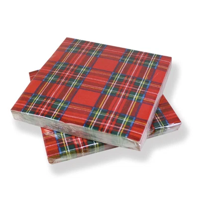 £5.99 • Buy Scottish Napkins- Royal Stewart Napkins D&C
