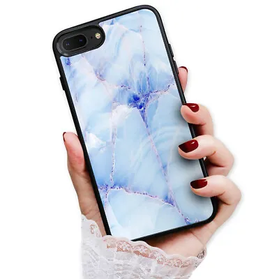 ( For IPhone 6 / 6S ) Back Case Cover H23234 Blue Marble • $9.99