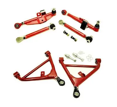 Gsp 6pcs Front+rear Lower Control Arms + Tension Rods For 89-94 Nissan 240sx S13 • $425.01