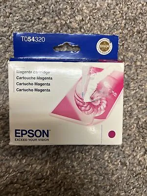 Epson T054320 NEW Magenta Ink Cartridge For Stylus Photo R800 R1800 • $9.99