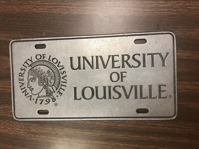 Louisville Cardinals Red Mirrored License Plate - Officially Licensed Craftique Car Tag