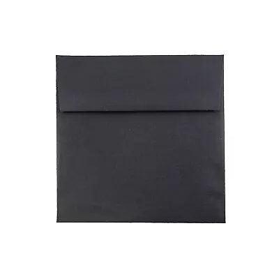 JAM Paper 5.5 X 5.5 Square Invitation Envelopes Black Linen Bulk 250/Box • $236.99