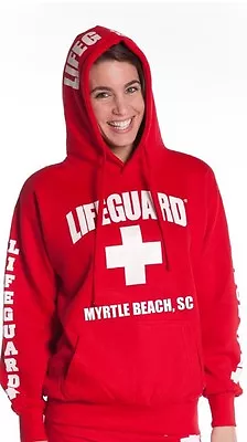 Lifeguard Sweatshirt Red With Myrtle Beach SC  • $24.99