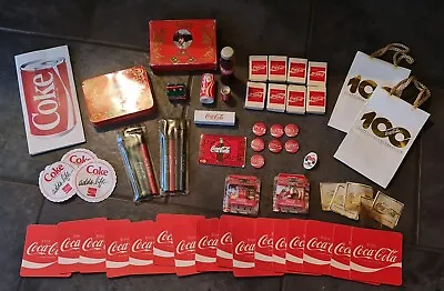 Vintage Coca Cola Coke X50 1980's 1990's Collectable Coke Items Advertising Rare • £19.95