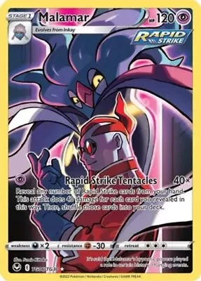 $1.49 • Buy Pokemon Malamar - TG06/TG30 - Ultra Rare - Silver Tempest Trainer Gallery NM-Min