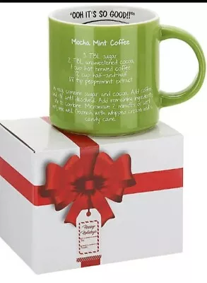 Mr. Food Mocha Mint Coffee Recipe 16oz Green Mug • $4