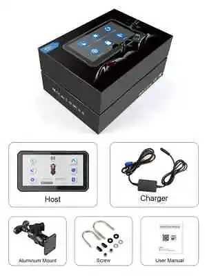 7  Motorcycle Wireless Apple Carplay Portable Waterproof GPS Navi IPX7 Screen • $305.99