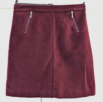 Marks And Spencer Collection Fully Lined Skirt With Wool - Size 8 • £3.75