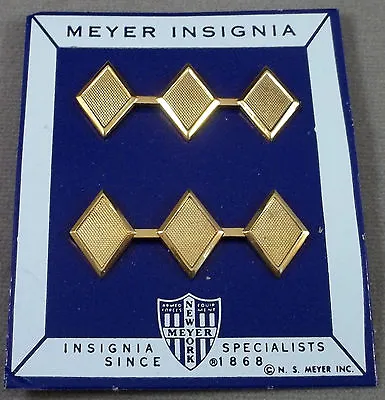 Vintage Military School - ROTC - Academy Cadet Officer Gold Rank Insignia • $4.95