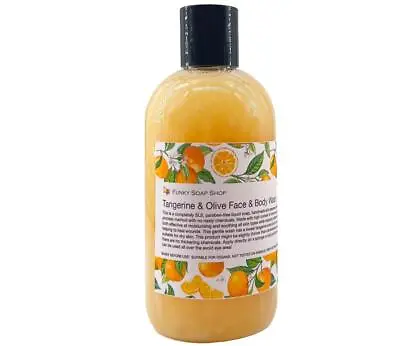 1bottle Tangerine & Olive Oil Body Wash 100% Natural SLS Free 250ml • £12