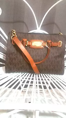 Michael Kors EW Signature Satchel Leather Hamilton Tote Purse • $69.99