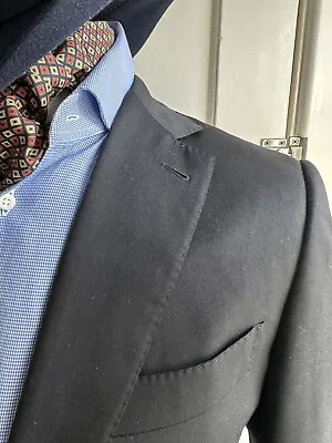 ERMENEGILDO ZEGNA Su Misura Blazer Jacket Single-Breasted Grey RRP £1090 • £99.90