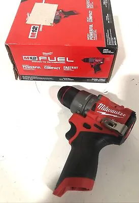 Milwaukee M12 FUEL 12 Volt Brushless Cordless 1/2 In. Hammer Drill TOOL ONLY • $71.99