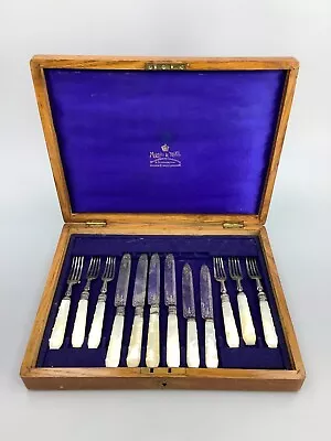 Vintage Silver Plated Cased Fish Cutlery • $35