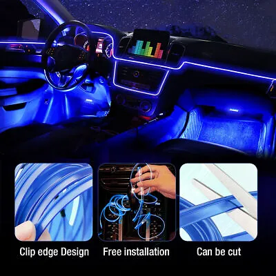 $7.53 • Buy Car Interior Atmosphere Wire Auto Strip Light LED Decor Neon Lamp Accessories
