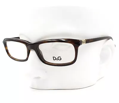 Dolce Gabbana D&G 1214 502 Eyeglasses Glasses Brown Tortoise Gold Logo 51-17-135 • $45