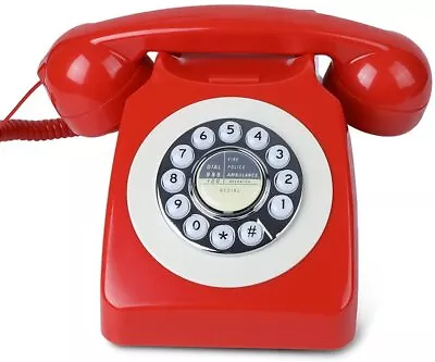 Vintage Rotary Dial Telephone Landline Cord Home Decoration Gift Idea UK Seller • £27.99