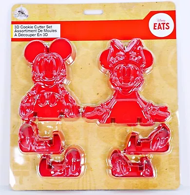 Disney Minnie Mouse Cookie Cutter Set Mickey Mouse Decorate Bake Baking 3D Eats • $22.64